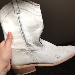 White cowboy boots